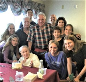 95th Birthday Party for Dolores Charles Barberi with Sons and Grandchildren in 2016