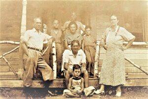 Grandfather Michael J. Barbieri, Grandmother Lillian Dunham and Family in Catskills 1934